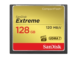 Tarjeta de memoria Compact Flash SANDISK Extreme 128GB 120MB/S