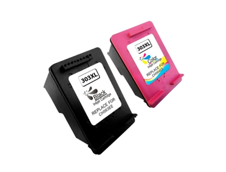 Cartucho de Tinta Compatible Hp 303Xl Negro Tricolor 3Yn10Ae (Pack 2)