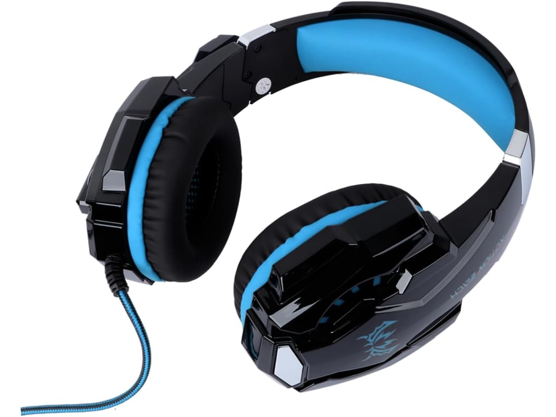 Auriculares Con Cable De 1 Pieza, Versión Con Micrófono, Para Pc, Luminosos Y Con Adaptador. Comodidad Para Ordenadores.