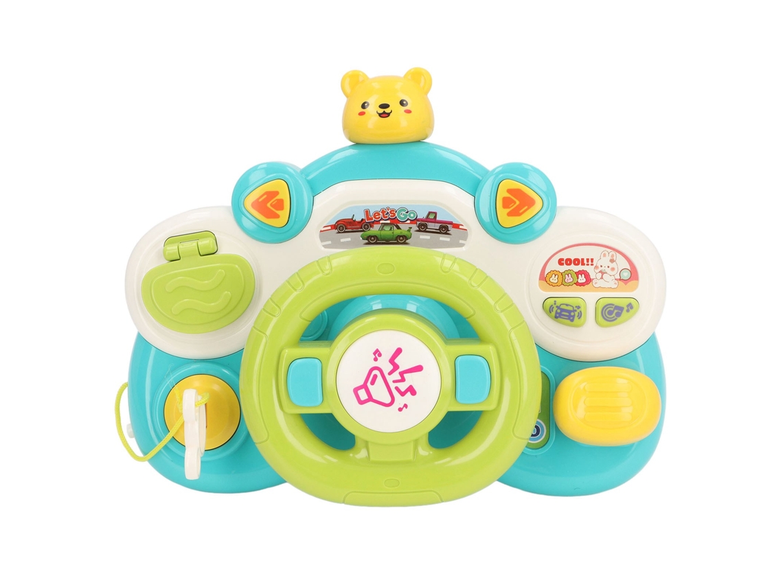 Rebe-brinquedo De Volante Para Bebê Com Efeitos De Luz E Música Educativo Multifuncional Para Casa E Exterior