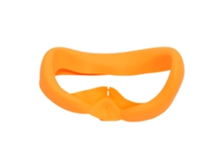 Protector Facial De Silicona Para Pico 4, Acolchado Suave, Lavable, Resistente Al Agua, Color Naranja.