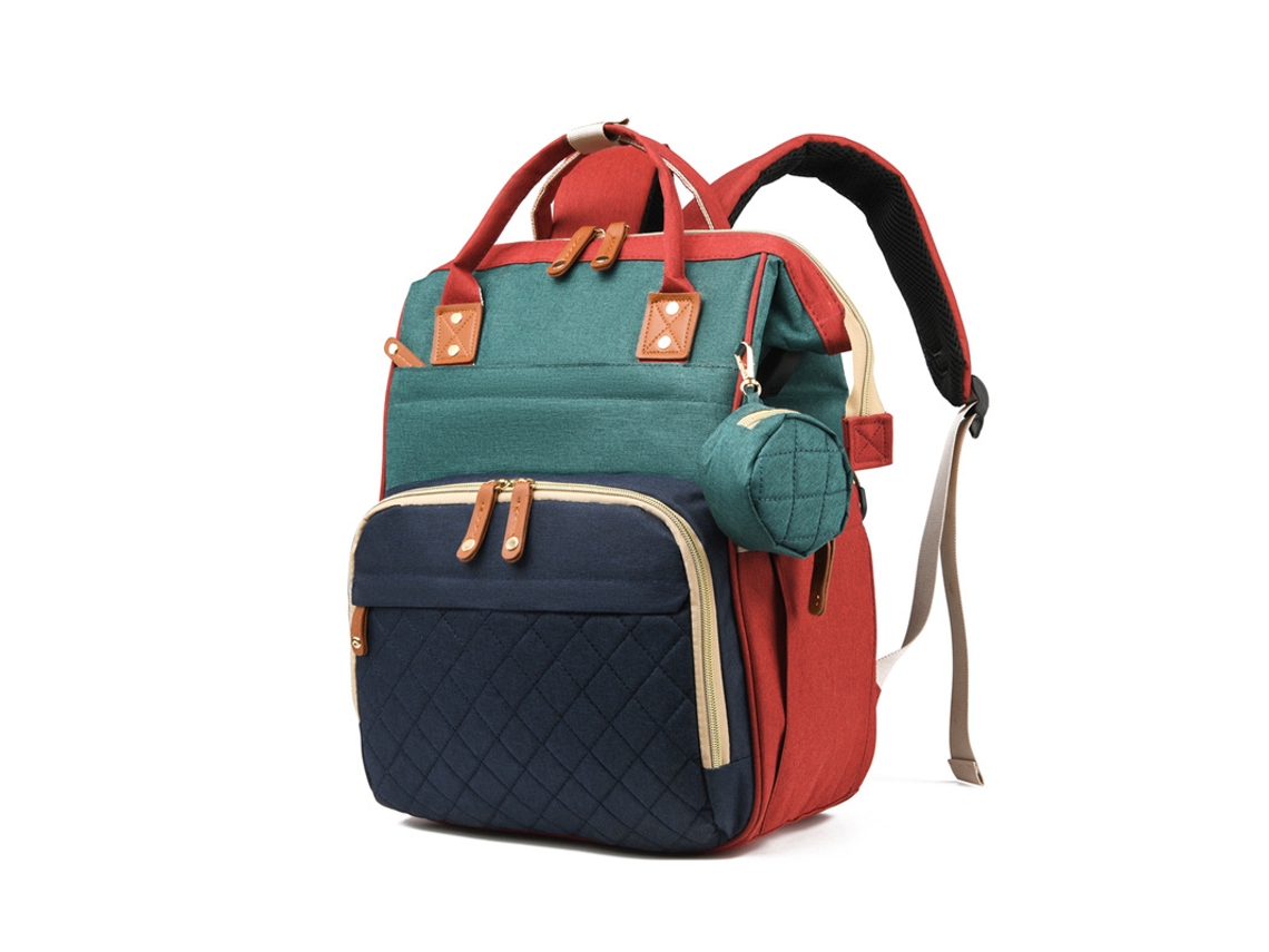 Mochila para pañales, bolsa de pañales para bebé, regalo del Día de la Madre Verde Hexinyigjly