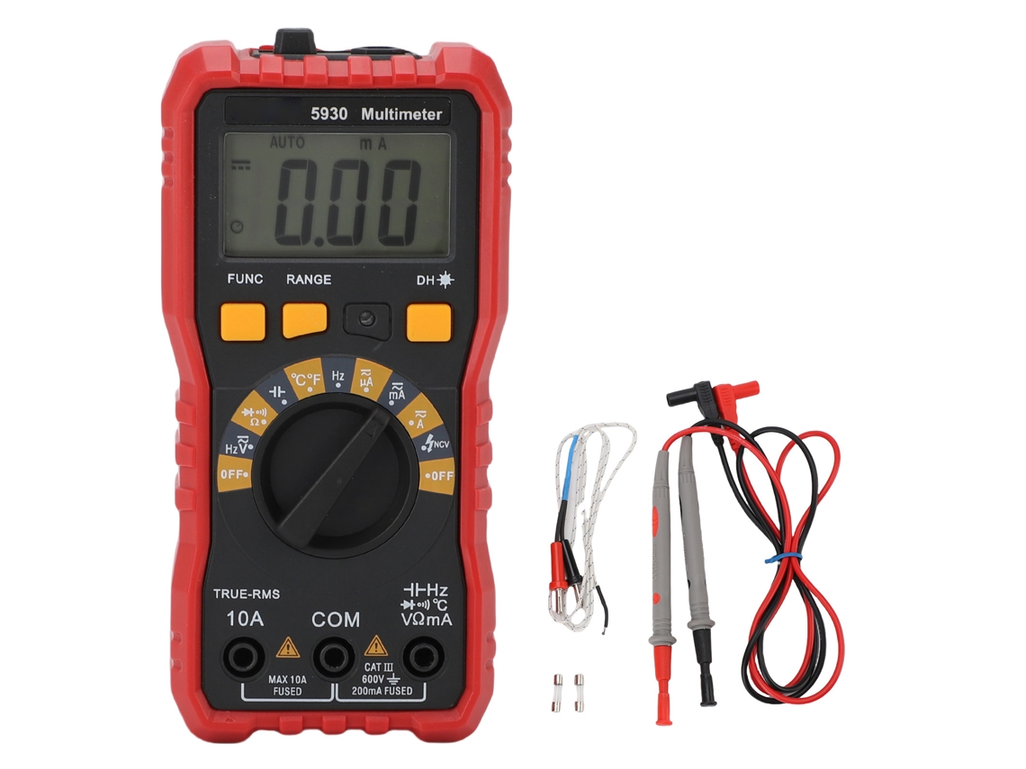 Multímetro Digital Tester Voltaje Capacitancia 600v 10a