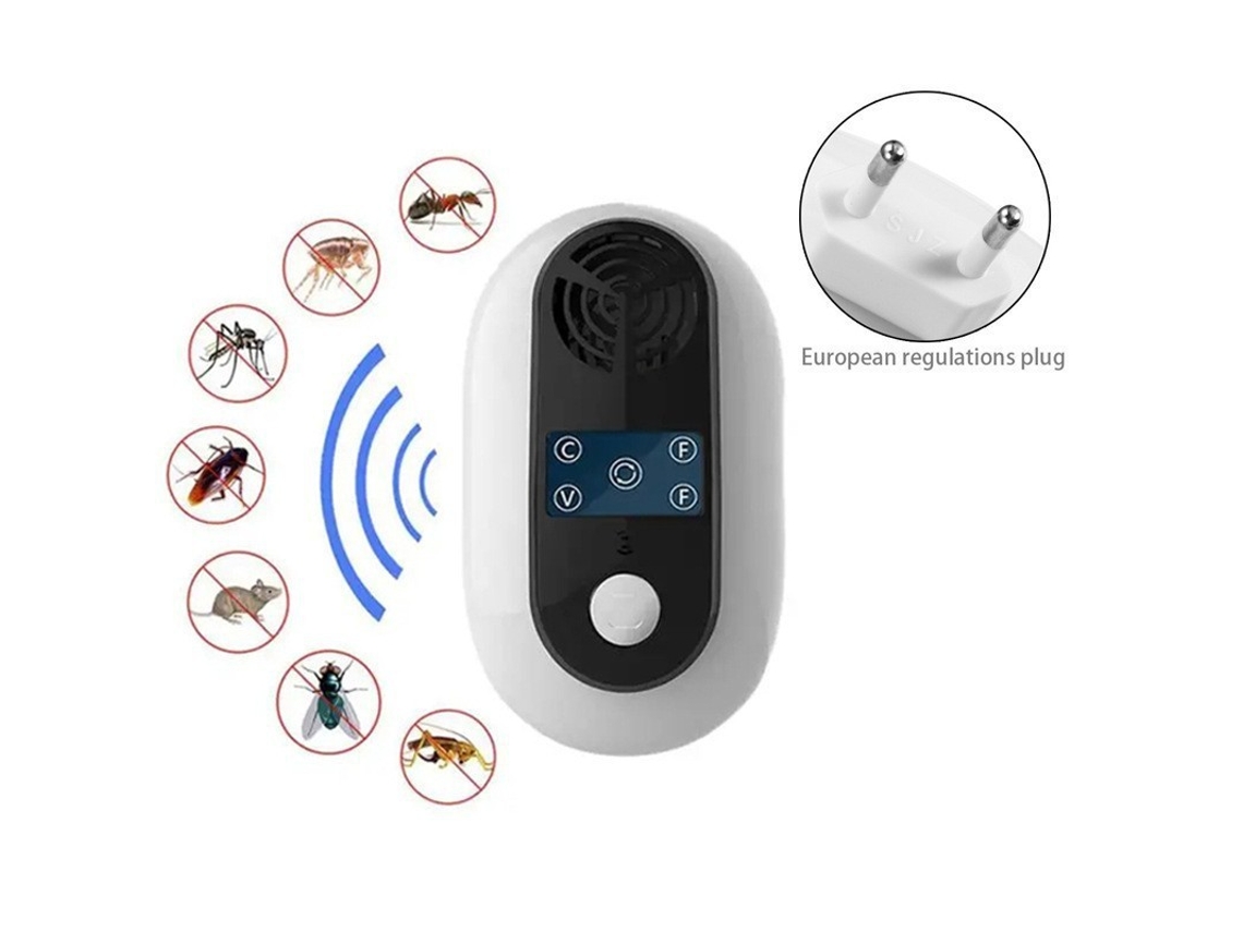 Repelente Ultrasónico Inteligente De Ratones Y Mosquitos, Silencioso, Sin Olor, Eléctrico Para Hogar Con Temporizador