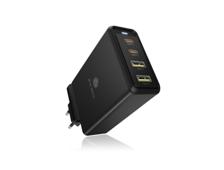 Cargador ICY BOX 4-Port Usb-C/Usb-A Gan Charger 100W Ib-Ps104-Pd Quick Charge 3.0