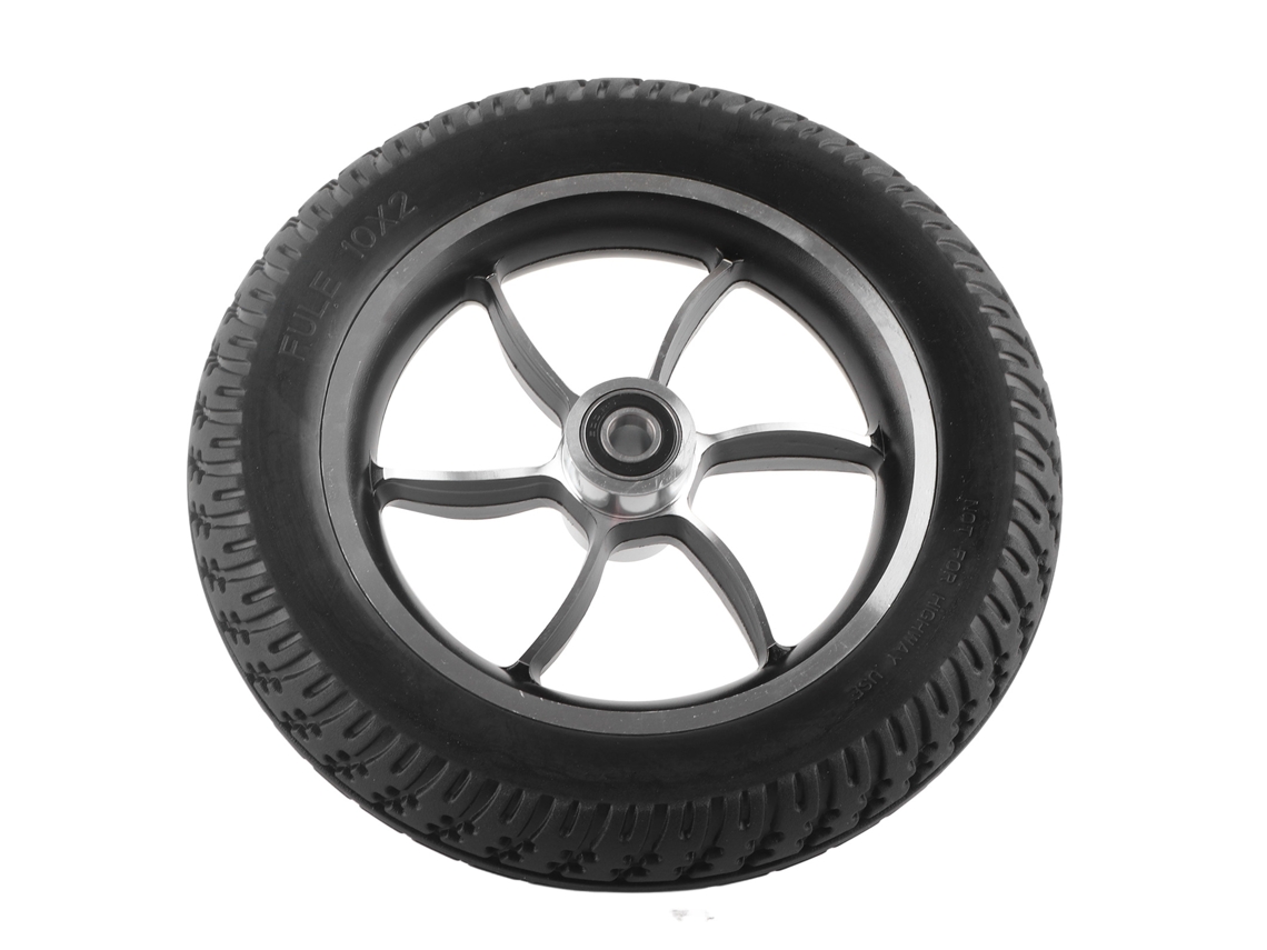 Rueda De Goma Solid Inflable Para Silla De Ruedas Eléctrica Delantera 10in Rodamiento 6001 12mm
