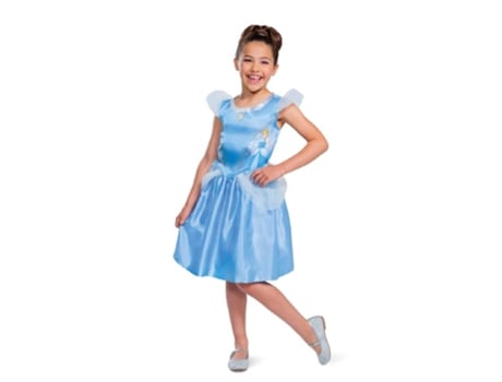 Disfraz de Niña LIRAGRAM ESPAÑA Princesa Cinderela Basic Plus (5 - 6 años)