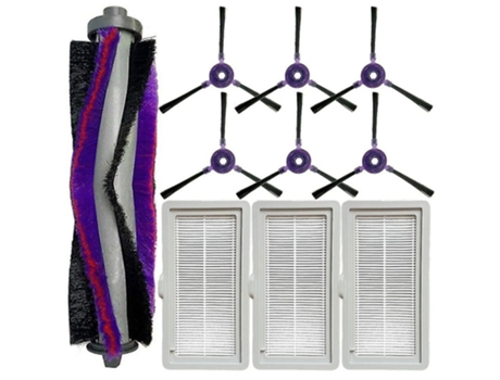 Cepillo lateral Juego de filtros de principal de 10 piezas para Samsung Powerbot-e Vr05r5050wk