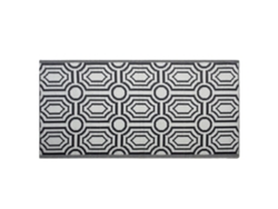 Alfombra de diseño moderno BELIANI Bidar de Polipropileno Negro 90x180
