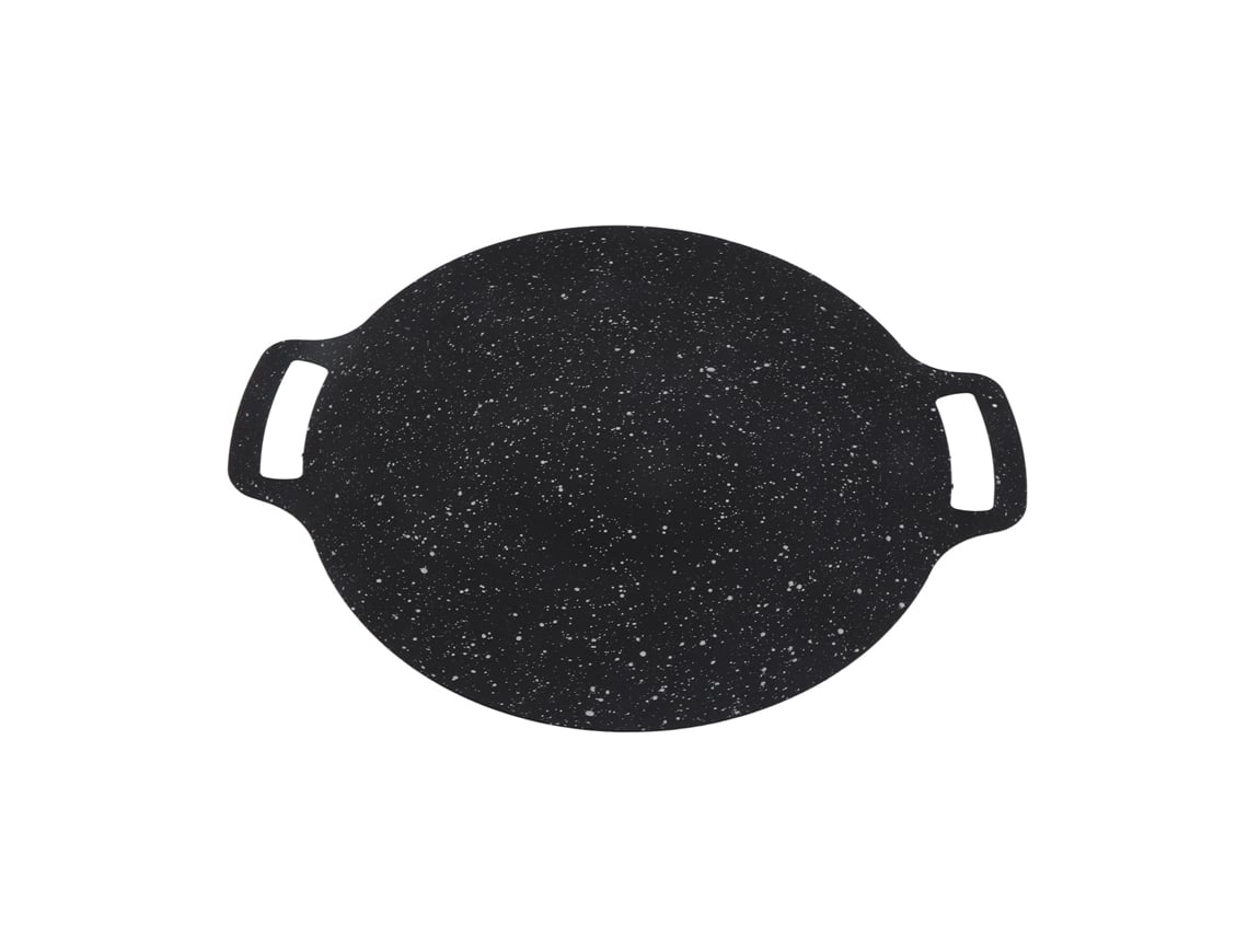 Parrilla coreana Maifan de piedra, antiadherente, resistente a altas temperaturas, para acampar al aire libre, 34 cm