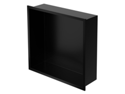 Nicho de ducha 30x30 cm Acero inoxidable negro Nicho de pared Estante de ducha LUXEBATH
