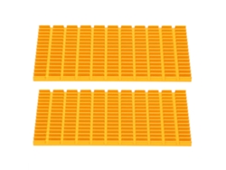2 disipadores de calor de aluminio para CPU, router, radiador de circuitos integrados, piezas de refrigeración de PCB