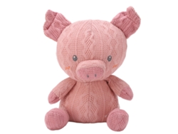2026-muñeca De Peluche De Animal De Tela Tejida Suave Para Bebés Niñas Adultos Cerdito Rosa