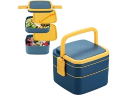 Fiambrera Bento, Fiambrera Portátil A Prueba De Fugas, Dos Capas, Práctica Para Niños.