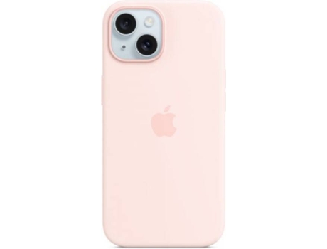 Funda APPLE iPhone 15 Silicone com MagSafe (Rosa-claro)