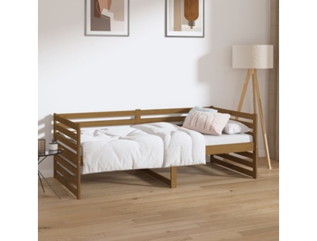 Sofás Cama VIDAXL Marrón Madera (193.5x96x68.5 cm)