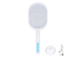 Matamosquitos eléctrico 2 en 1 con carga USB, mata insectos silencioso con base