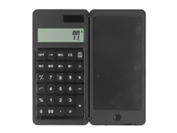 Calculadora De Escritorio Solar Con Tableta De Escritura Portátil Multifuncional Para Uso De Oficina - Negra