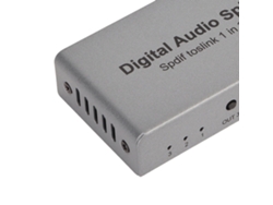 Divisor Óptico Spdif 1x3 Compatible Con Lpcm2.0, Dts, Dolby Ac3 Para Sistemas De Cine En Casa Y Reproductores De Dvd Y Cd.