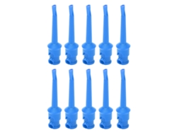 10 unidades de conectores banana aislados de 4 mm con collar de cobre completo chapado en oro para pruebas (sin marca)