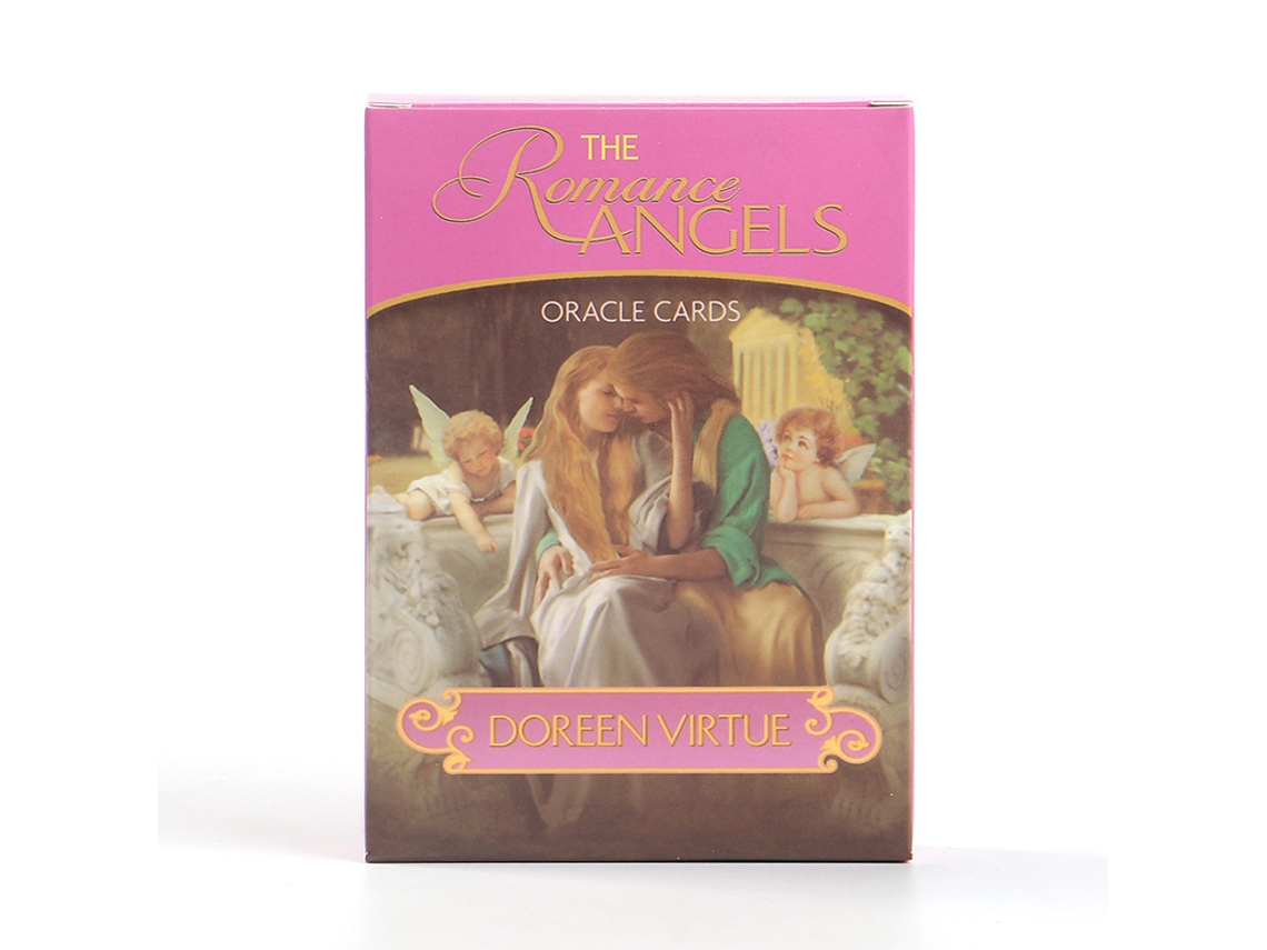 "romantic Angel Oracle Cards" Es Un Juego De Mesa Que Contiene 44 Cartas Oráculo Impresas En Papel Brillante.