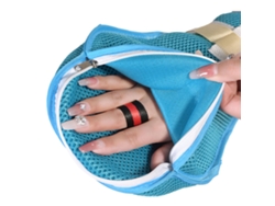 Guantes De Restricción Para Idosos Com Demência Transpiraveis, Antidesgarros E Seguros Dobles Cremalleras