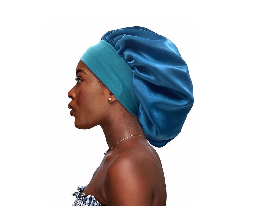Gorro De Dormir Grande De Seda, Gorro De Satén Con Elástico Suave, Gorro Grande Para El Cabello