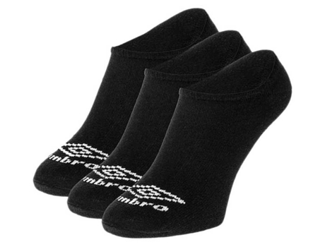 Calcetines para Hombre UMBRO Low Liner 3 Pares Negro para Fútbol (M)