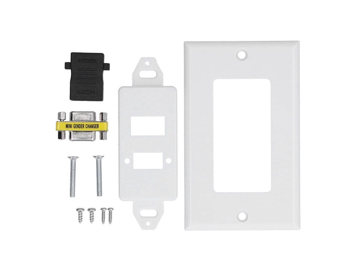 Placa de pared HDMI con salida de audio y vídeo para cine en casa