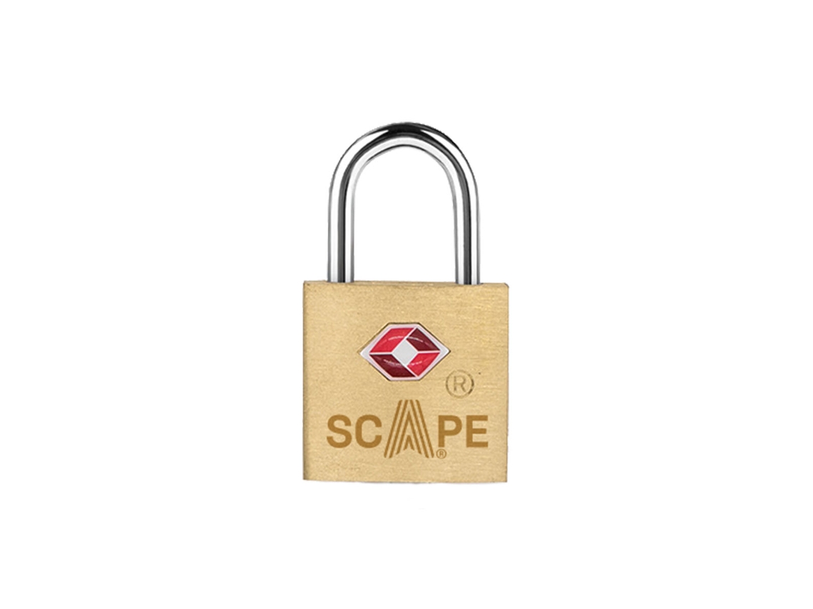 Encadenado con llave SCAPE TRAVEL Rectangular Latón