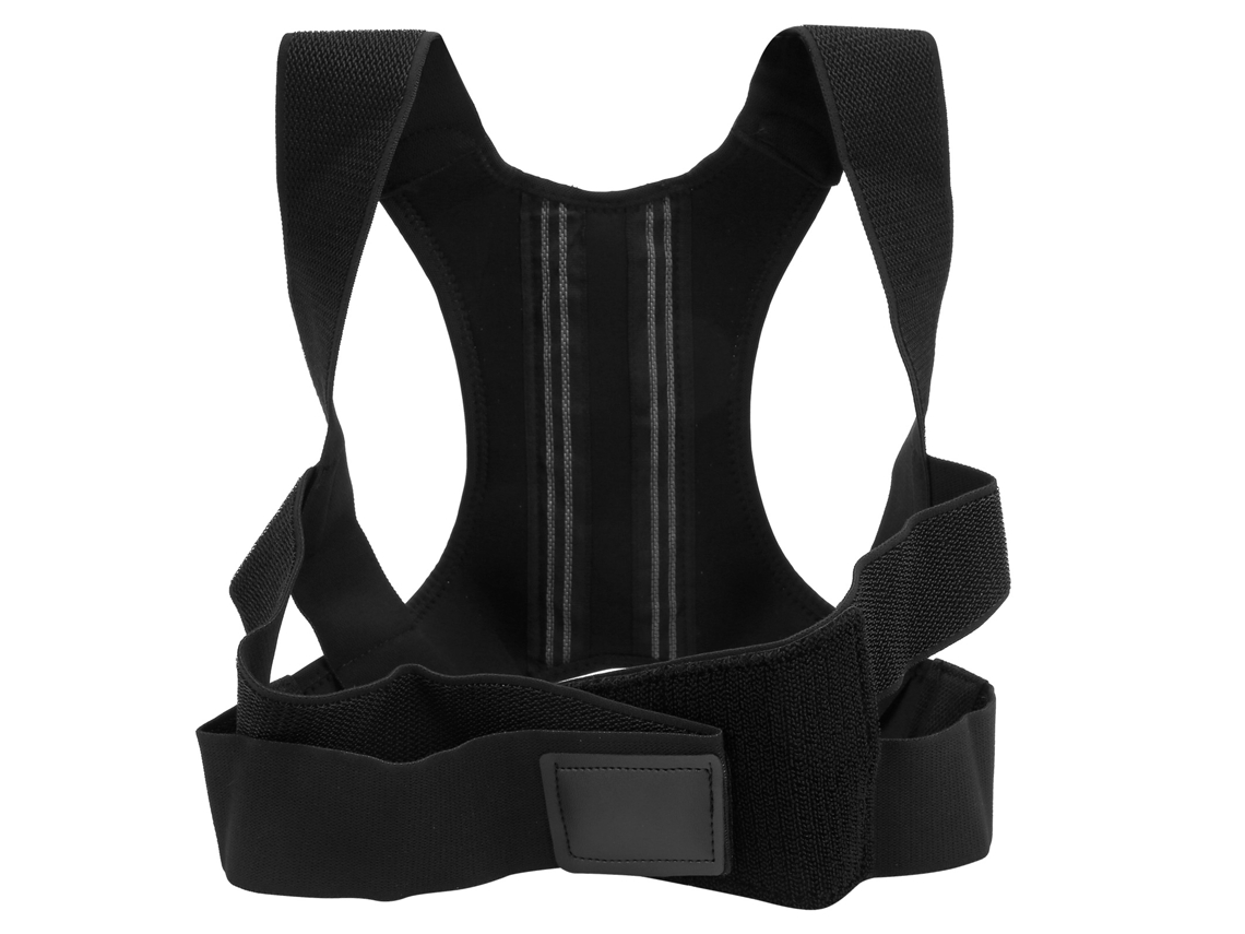 Corrector de postura ajustable con soporte de espalda para hombres y mujeres, transpirable.