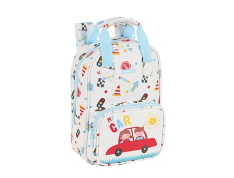 Mochila SAFTA My Car 2022 com Pega 28X20X8 cm 612286765