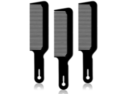 3 Peines De Afeitar, Peine Para Cortapelos, Peine Plano Para Cortar El Pelo (negro)