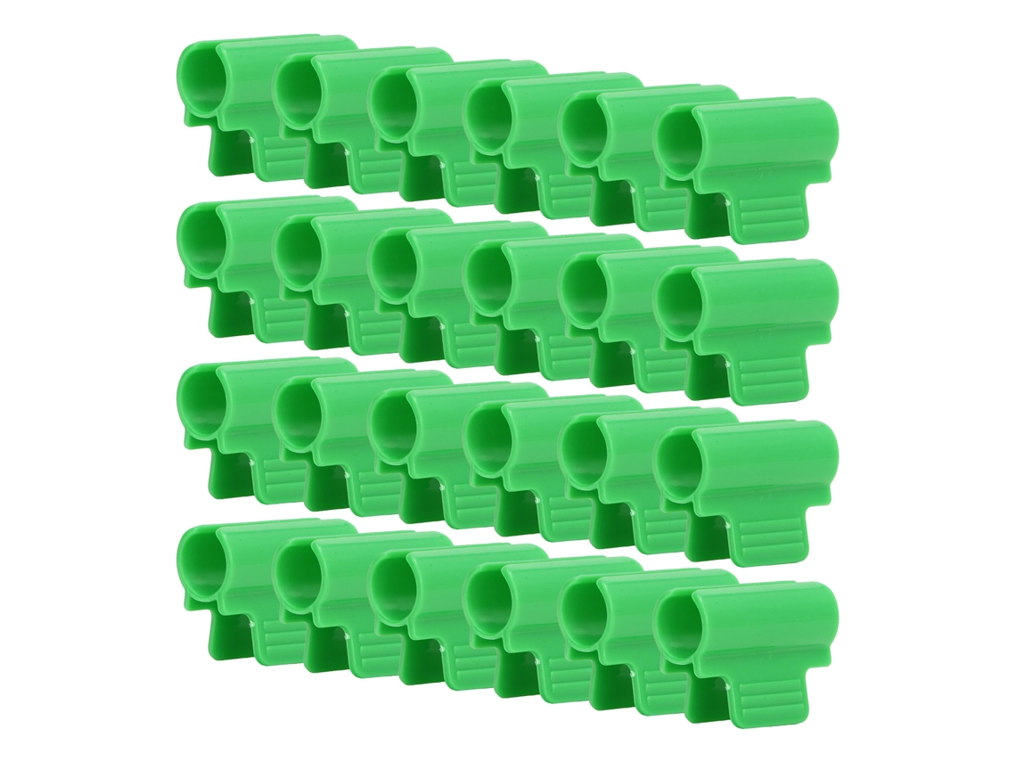 24 Sujetadores De Cabeza Simple Para Invernadero, Para Película De Malla De Sombreo De 19 Mm