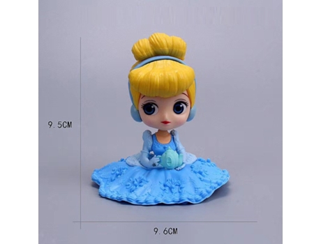 Muñeco GAATPOT Disney Princess Toys Action Figures Snow White Alice Belle Mermaid Fairy Doll Decoration Children Gift 9.5Cm