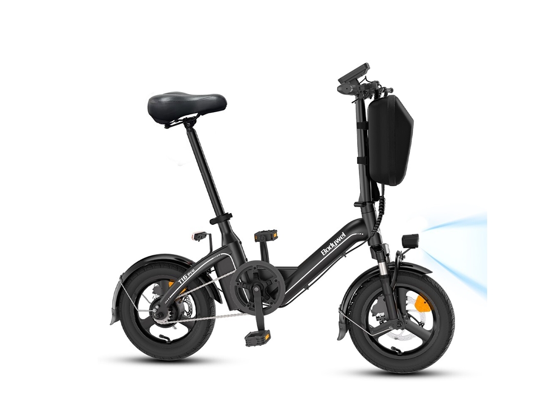 Bicicleta Eléctrica Plegable Bodywel T16 Pro De 14'' Con Batería De 360 ​​wh Y Aplicación De Soporte Para Mini Bicicletas Eléctricas.