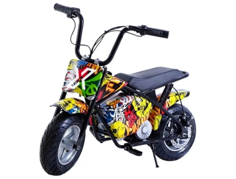 Mini Motocicleta Eléctrica Infantil en Varios Colores Incluye 1 Par de Ruedas ECOXTREM