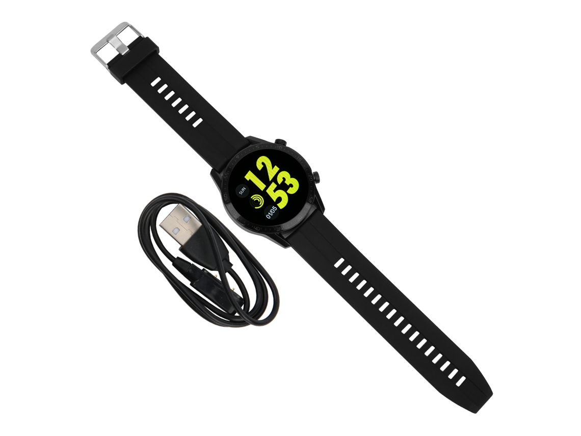 Reloj Inteligente Con Pantalla Hd Completa, Cuerpo De Fibra De Carbono, Monitorización De La Salud Y Modos Deportivos.