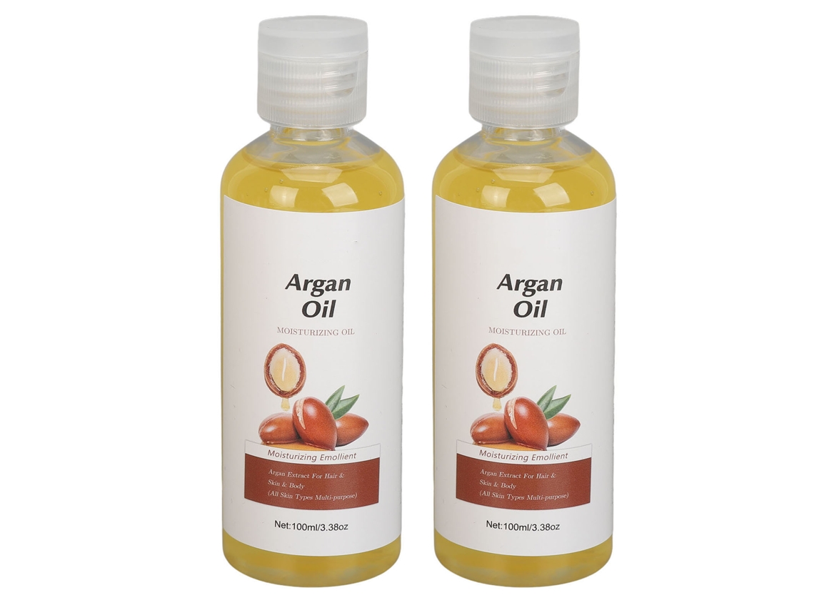 2pcs Aceite De Argan 100ml Para Cuerpo Cara Piel Cabello Hidratante Antiedad Hidratación