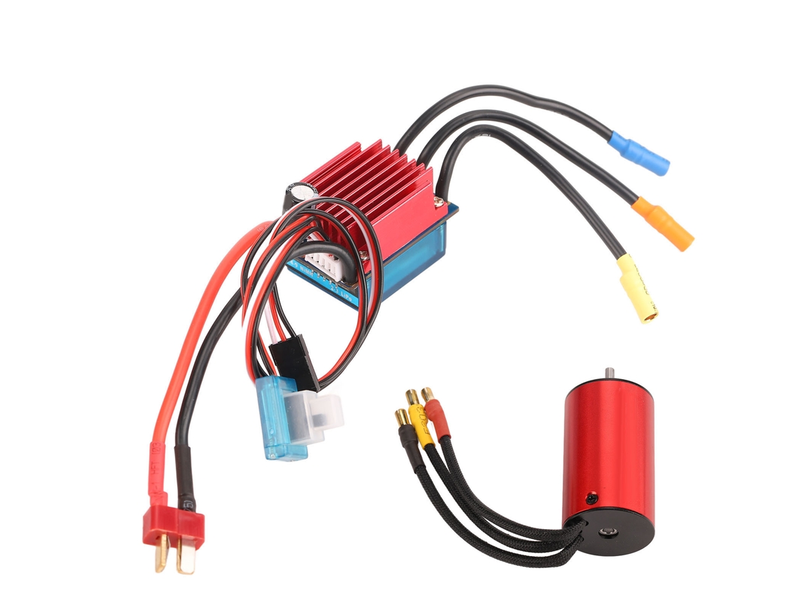 Kit De Motor Sin Escobillas 2845 3700kv Esc 35a Resistente Al Agua Para Coche Rc 1/12 Traxxas Hsp