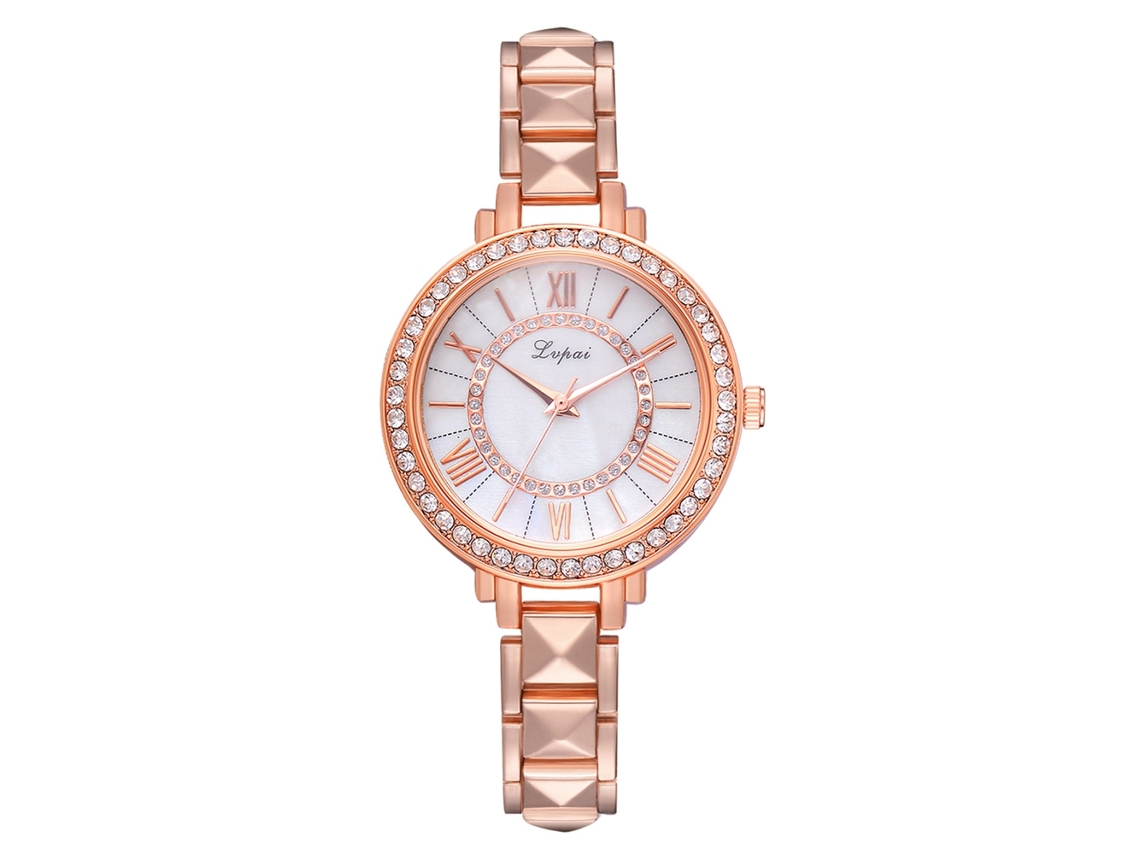 Reloj De Pulsera Redondo Analógico De Cuarzo Para Mujer Lvpai, Ideal Para Negocios Y Ocasiones Especiales.
