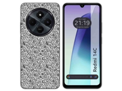 Funda Diseño Letras para Xiaomi Redmi 14C TUMUNDOSMARTPHONE Silicona Multicolor
