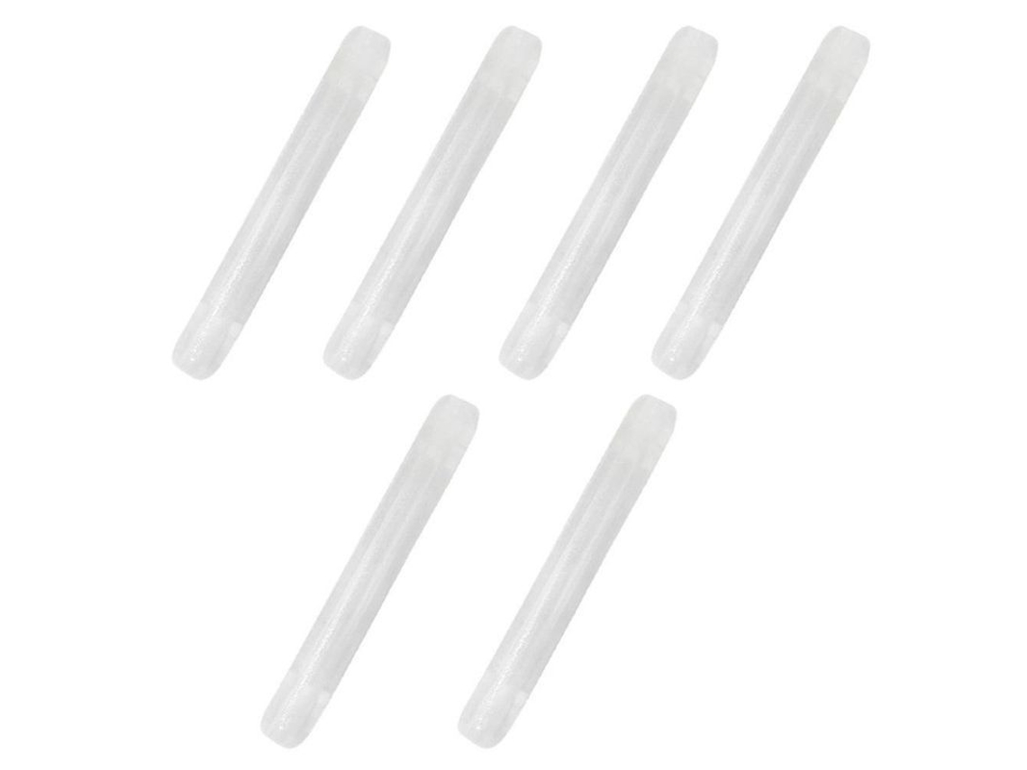 2026dn 3 pares de puentes de silicona antiderrame para gafas, con ganchos transparentes para las orejas.