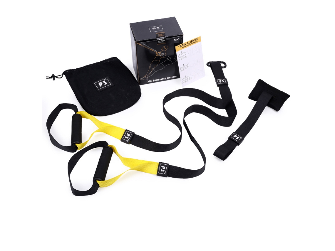 Jinwei-2026banda Elástica De Estiramiento Ajustable Con Hebilla Para Ejercicio Fitness Yoga Negro Amarillo P3 Sign