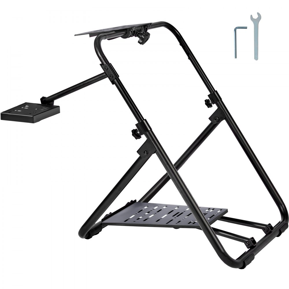 Soporte para volante de carreras plegable Tekmaquinas con altura ajustable y base universal