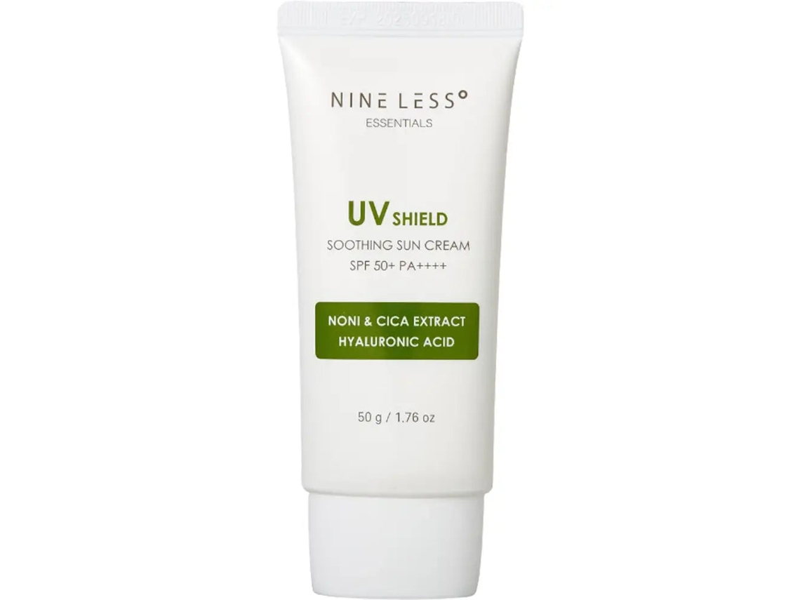 Nine Less Uv Shield Soothing Sun Cream Spf50+ Pa++++, Protector Solar Mineral 50 G.