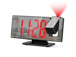 Despertador con Proyección, LED Grande, USB, Snooze, Memoria, 12/24H NEVEANCE