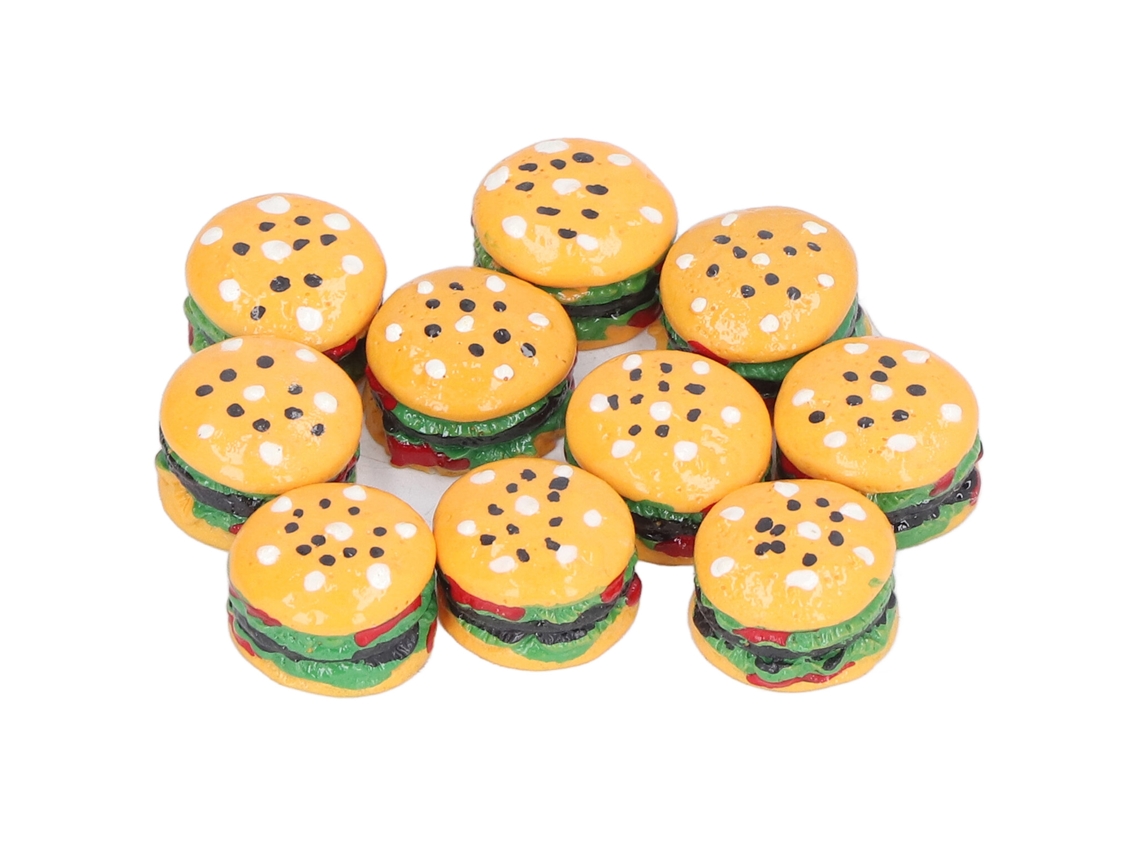 Mini Hamburguesa De Juguete Para Casa De Muñecas, Escala 1:12, Accesorios De Cocina Para Niños De 3 Años En Adelante.