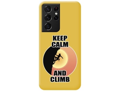Carcasa Samsung Galaxy S21 Ultra 5G TUMUNDOSMARTPHONE Silicona Líquida Dibujos Amarillo