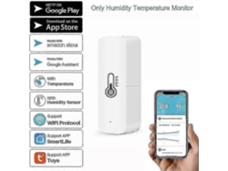 Sensor De Temperatura, Umidade E Higrômetro Wi-fi, Com Notificações Remotas Por Aplicativo Para Uso Doméstico E Em Estufas.